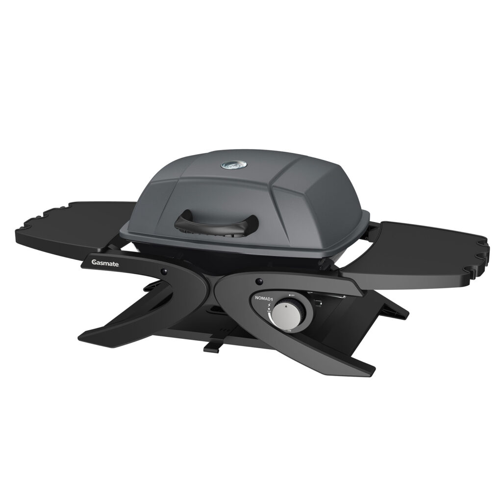 The Gasmate Nomad 1 Burner Portable BBQ perfect for camping, picnics, road trips and more