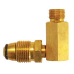 ADAPTOR - POL VALVE TO COMPANION (3/8" BSP)  90° VALVE
