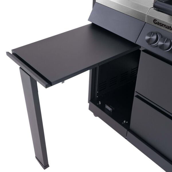 gasmate apollo 6 burner bbq kitchen pull out shelf